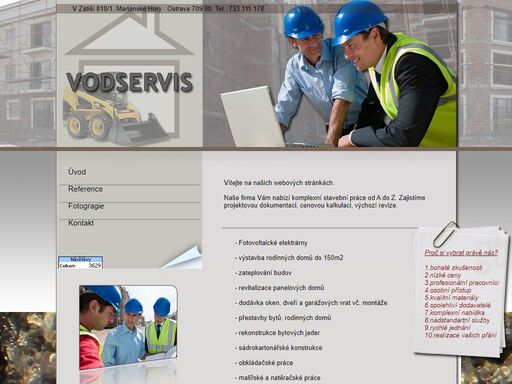 vodservis.com zednické práce od a do z, fotovoltaické elektrárny,voda, topení, rekonstrukce, revitalizace domů, projektová dokumentace...