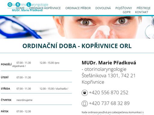 www.orl-koprivnice.cz/orl/ordinace-koprivnice/ordinacni-doba-koprivnice-orl
