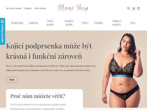 milujete spodní prádlo ze správné podprsenky? pak jste tu správně. mamishop je naším druhým e-shopem, který je zaměřený na kojicí spodní prádlo a doplňky pro maminky. výdejním místem mamishopu je prodejna správná podprsenka na praze 8.