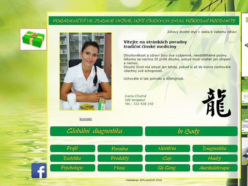 ivana chutná - poradenství v oblasti zdravé výživy, zdravá výživa, ordinace tradiční čínské medicíny, tradiční čínská medicína, globální diagnostika