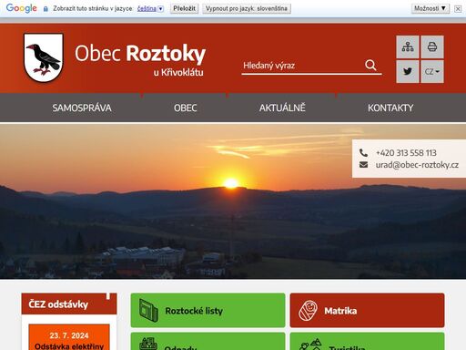 www.obec-roztoky.cz