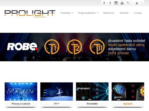 prolight s.r.o. - prodej, instalace, servis a projekty světelné a zvukové techniky.