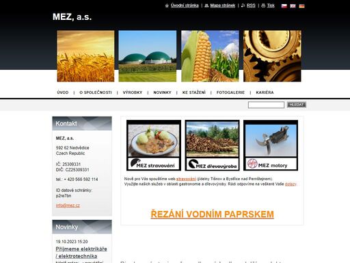 mez, a.s. je tradiční český výrobce čerpadel, míchadel (i pro bioplynové stanice vč. certifikátu atex), elektromotorů, generátorů a odvozených zařízení. 