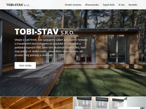 specializujeme se na výstavbu dřevostaveb a dodávku a montáž tepelných fólií. stavíme po celé čr. poskytujeme celoživotní záruku.