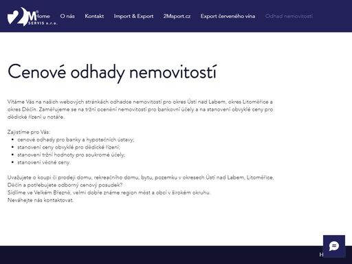 oceňování nemovitostí pro bankovní účely, stanovení tržní hodnoty, obvyklé ceny.