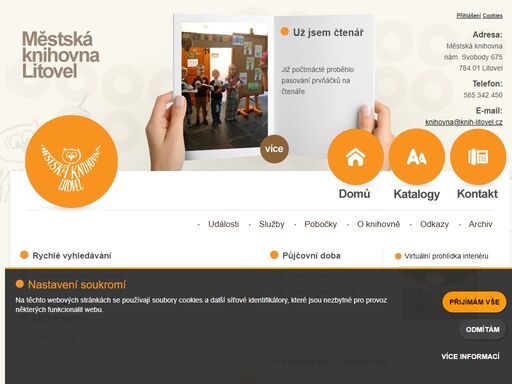oficiální web knihovny litovel