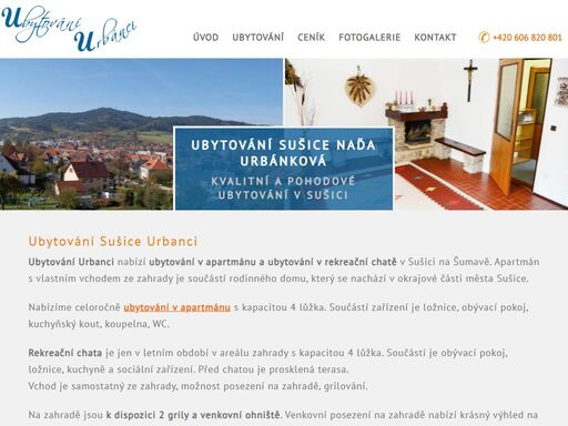 www.ubytovanisusice-urbanci.cz