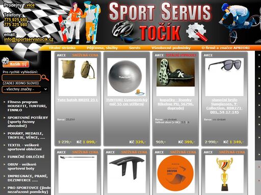 sport - servis točík - prodej a servis sportovních potřeb, půjčovna lyží a snowboardů včetně kompletního servisu