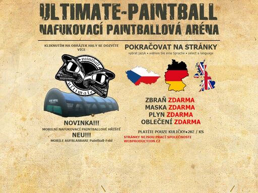 ultimate-paintball.cz jedinečná zábava v krásné přírodě.