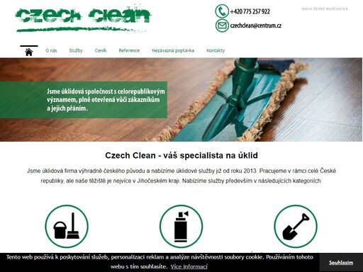 czech clean je úklidová firma, na kterou se můžete spolehnout. nabízíme úklidové služby pro domácnosti, firmy i jiné instituce, zaměřujeme se na antigraffiti servis a také na údržbu zeleně a ostatních ploch.