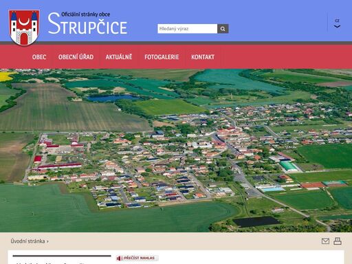 oficiální stránky obce strupčice