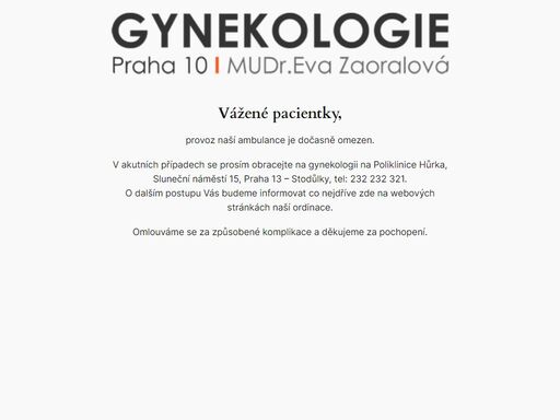 www.gynekologiepraha10.cz
