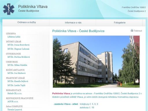 www.poliklinikavltava.cz