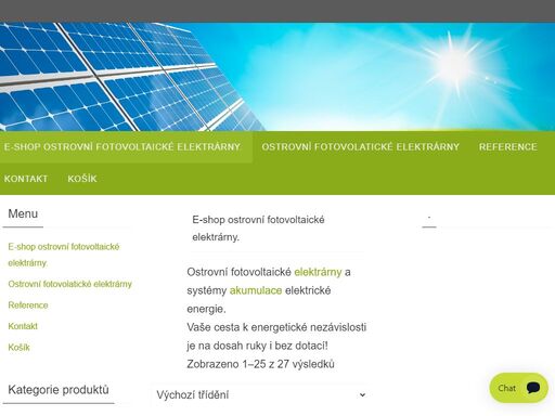 ostrovní fotovoltaické elektrárny a systémy akumulace elektrické energie.vše pro energetickou nezávislost i bez dotací! elektrárny na chatu nebo rodinný dům