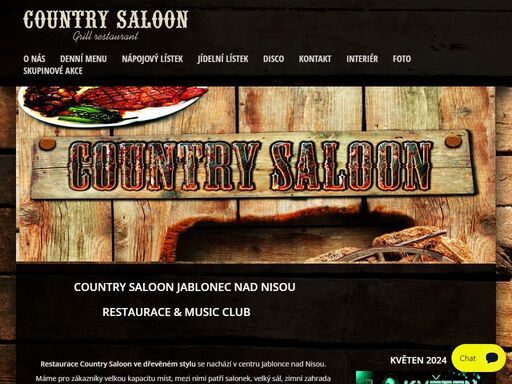 grill restaurace country saloon jablonec