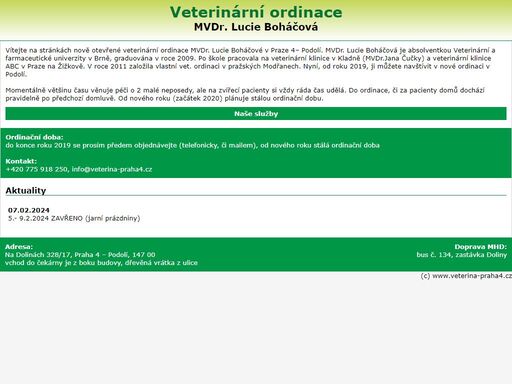 www.veterina-praha4.cz