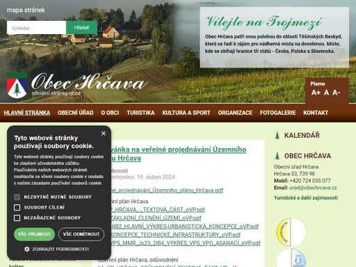 obec hrčava - oficiální stránky obce