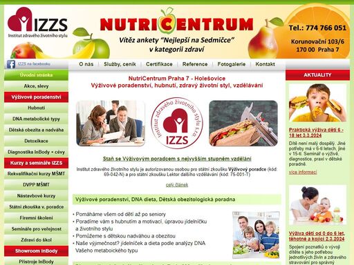 nutricentrum praha: výživové poradenství, hubnutí, detoxikace, odkyselení organismu, diagnotika složení těla, zdravý životní styl