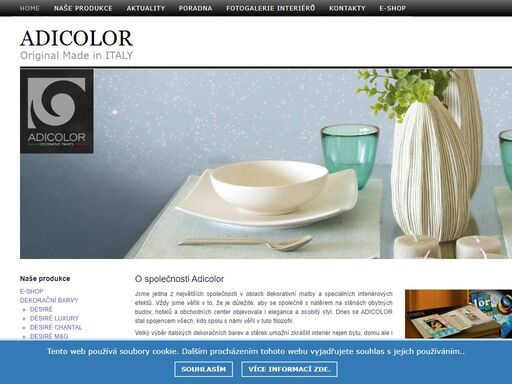 adicolor.cz - decoracni barvy, malovani interieru, benatsky stuk, vzornik barev, luxusni inspirace v byte...