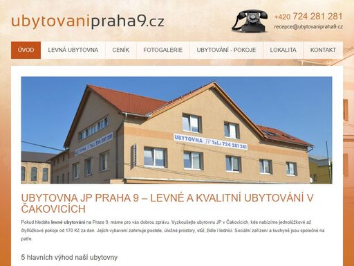 www.ubytovanipraha9.cz