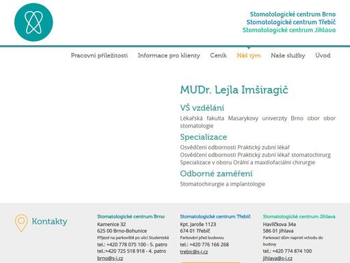 www.stomatologie-implantaty.cz/nas-tym/mudr-lejla-imsiragic