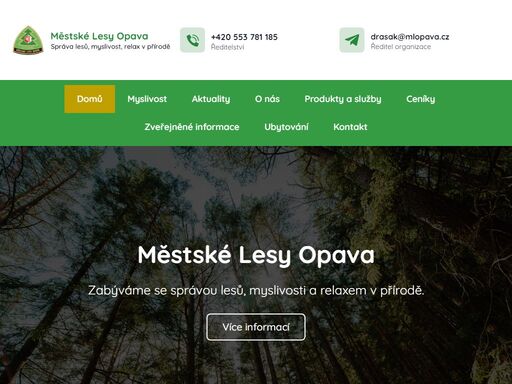 www.mestskelesyopava.cz