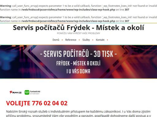 www.pcservisfm.cz