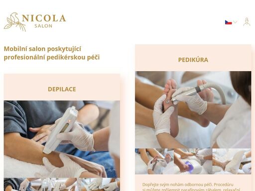 mobilní salon poskytující profesionální pedikérskou péči