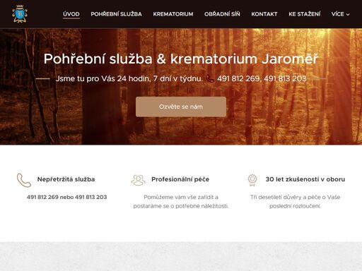 www.krematorium-jaromer.cz