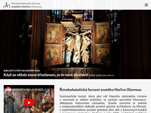 webové stránky římskokatolické farnosti svatého mořice olomouc.
