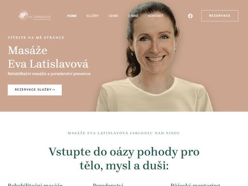 rehabilitační masáže eva latislavová jablonec nad nisou. masáže, poradenství, relaxace, běžecké tréninky v jablonci nad nisou.