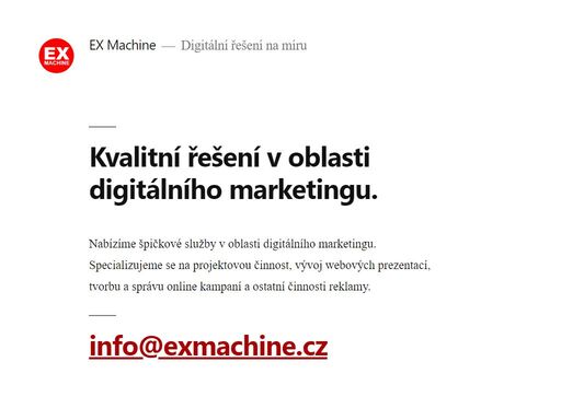 www.exmachine.cz