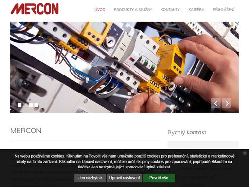 mercon mercon je ryze česká společnost, která je na trhu přes 30 let. zaměřujeme se na dodávku technologických celků v oblasti