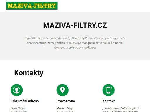maziva-filtry.cz