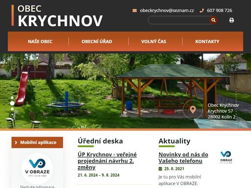 oficiální stránky obce krychnov