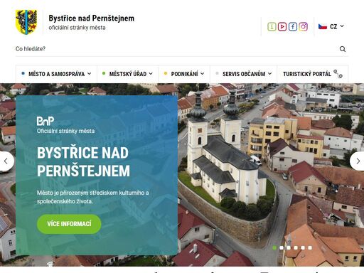 oficiální stránky města bystřice nad pernštejnem
