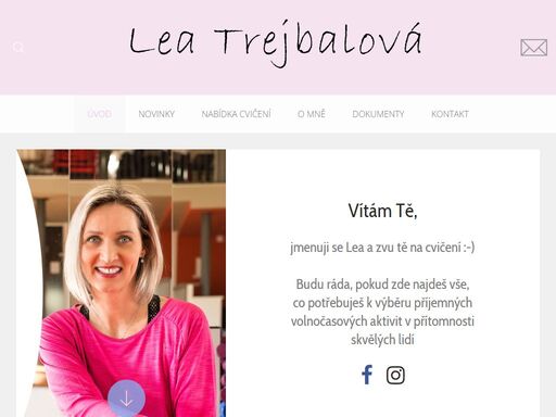 lea trejbalová | profilové stránky trenérky a instruktorky