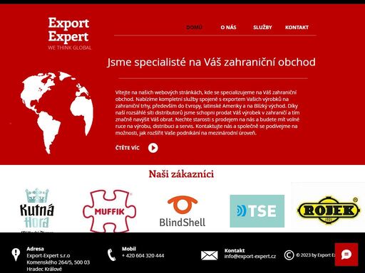 export expert - specialista na váš zahraniční obchod. 