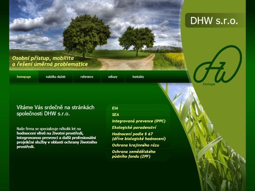 dhw s.r.o. - ekologie - zpracování, zajištění 