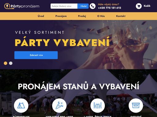 www.partypronajem.cz