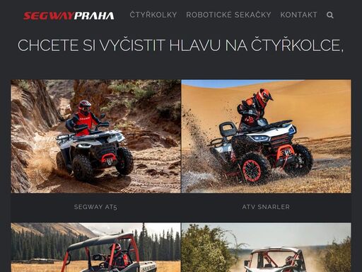 autorizovaný prodej a servis čtyřkolek segway v oblasti praha a krkonoše. chcete moderní a spolehlivou čtyřkolku, se kterou nebude nuda?