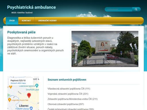 oficiální stránky psychiatrické ambulance mudr. kateřiny taušové
