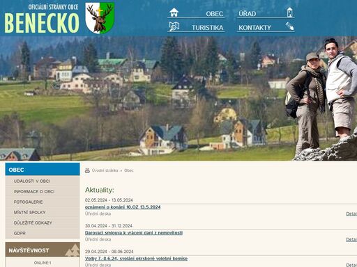 oficiální stránky obce benecko