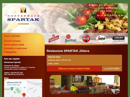 www.restauracespartak.cz