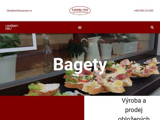 výroba a prodej obložených baget, chlebíčků, mís a zeleninových salátů z kvalitních a čerstvých surovin.