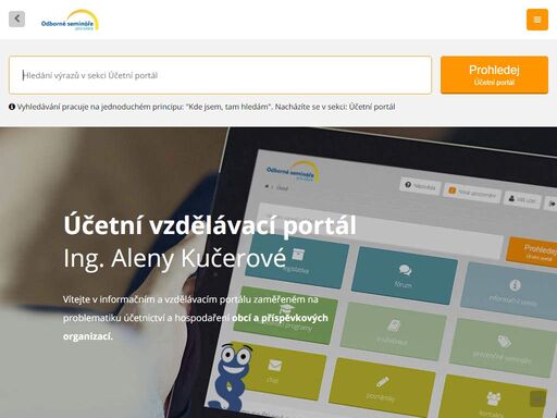 účetní vzdělávací portál zaměřený na problematiku účetnictví a hospodaření obcí a příspěvkových organizací