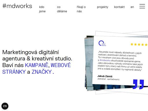 marketingová digitální agentura & kreativní studio #mdworks: vytvořme společně něco skvělého! (třeba kampaň nebo výkonné stránky)