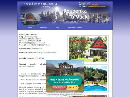 www.roubenka-pronajem.unas.cz
