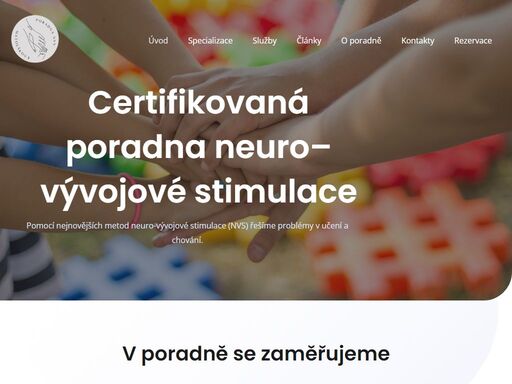 poradna se specializuje na identifikaci přetrvávajících primárních reflexů a následnou neuro-vývojovou stimulaci a terapii pro jejích odstranění.