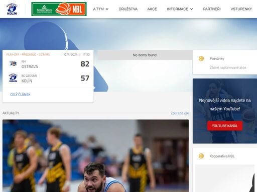 oficiální stránky basketbalového klubu bc geosan kolín.